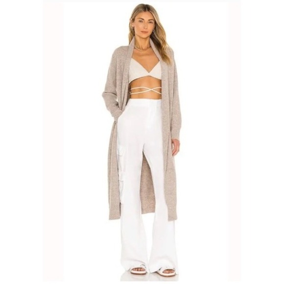 Alice + Olivia Hayes Wide Leg Cargo Pants Trousers Womens Size 2 Off White EUC - Picture 2 of 5